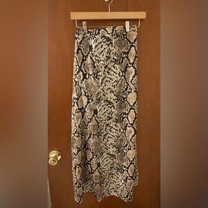 Perfect snakeskin print maxi skirt